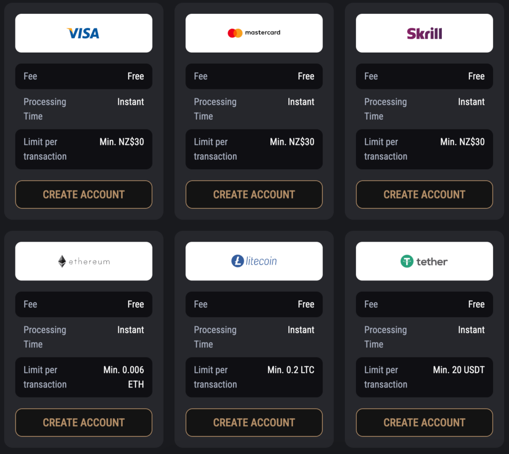 king billy nz banking options