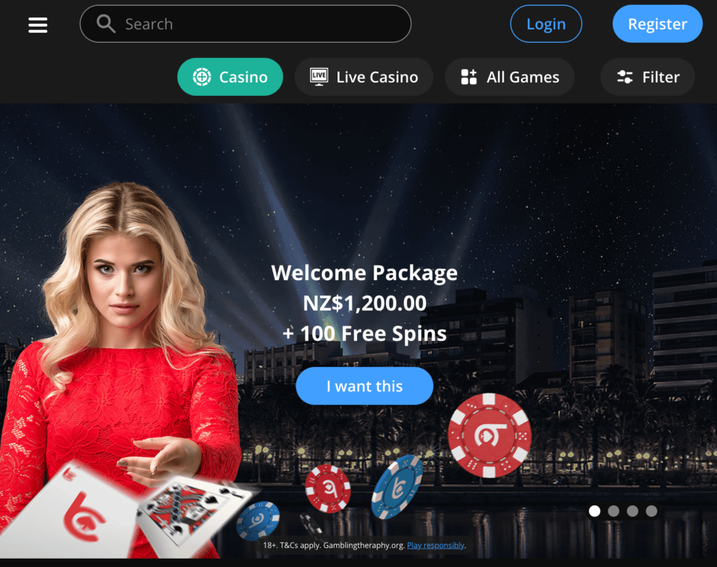 bCasino Homepage