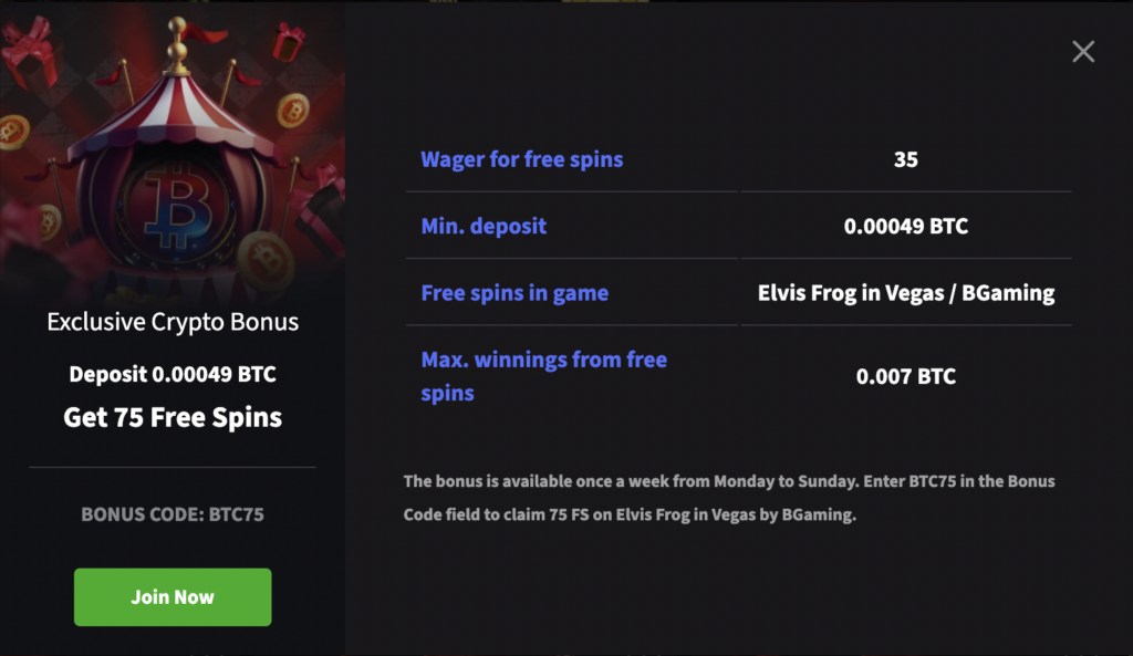 mirax casino crypto bonus