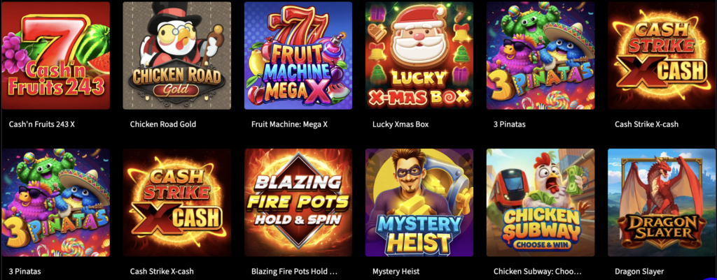 mirax casino games