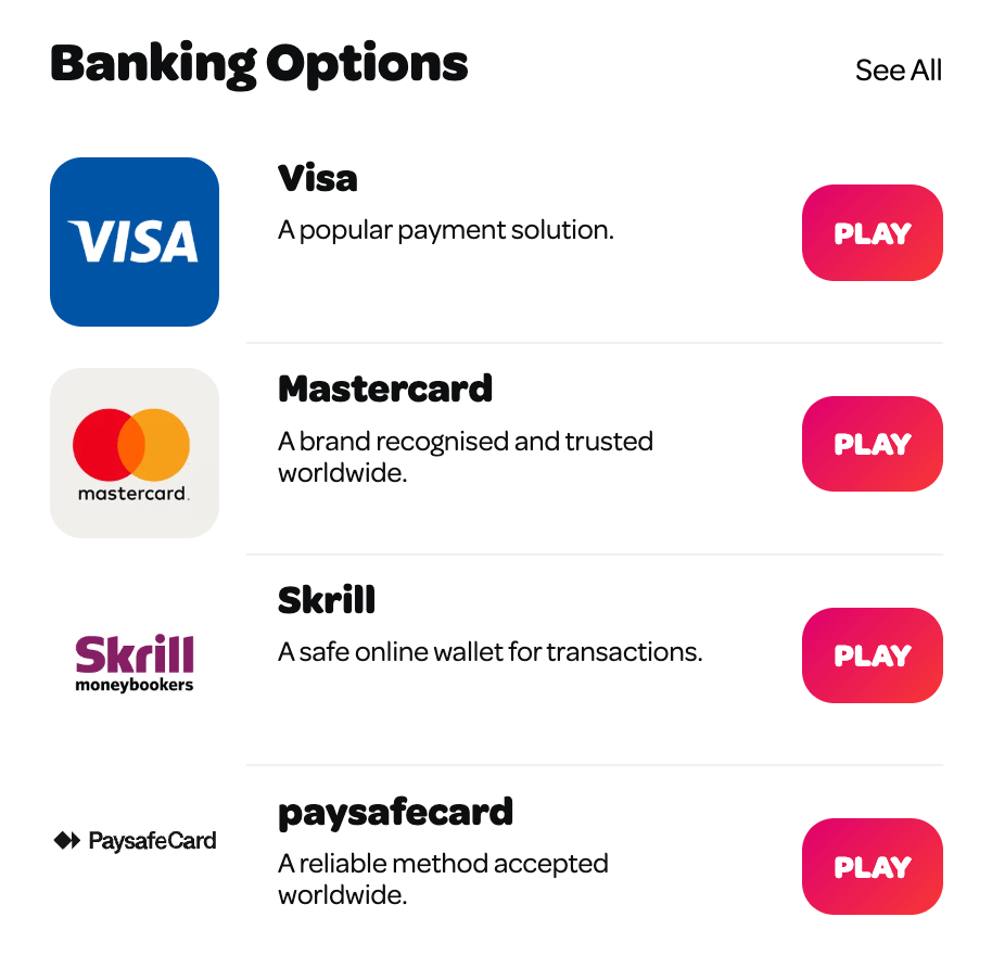 spin casino payments